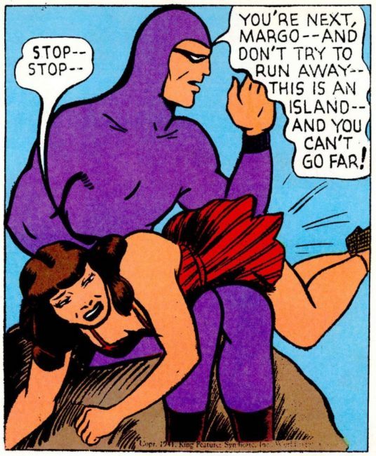 Comicbild spanking Phantom